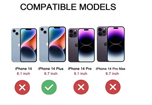 Hitaoyou Compatible with iPhone 14 Plus Case, iPhone 14 Plus Magnetic Case with Camera Cover & Kickstand Military Grade Shockproof Cover - image 2