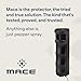 Mace Pepper Spray - 2-Pack Clip On Hard Case Model, 0.42 oz, 12 Feet Range, Max Police Strength, Long Lasting UV Dye, Flip Top Safety Cap, Self Defense Pepper Spray for Women & Men - Black