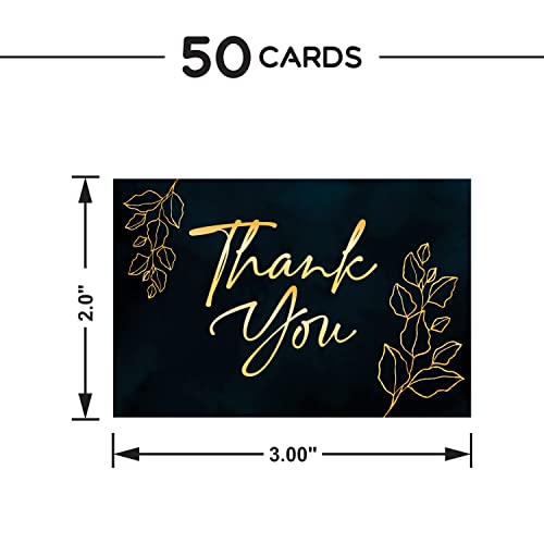 Image of Clickedin - 50 Pieces Thank You Greeting Cards and Tags for Gift or Order Packaging