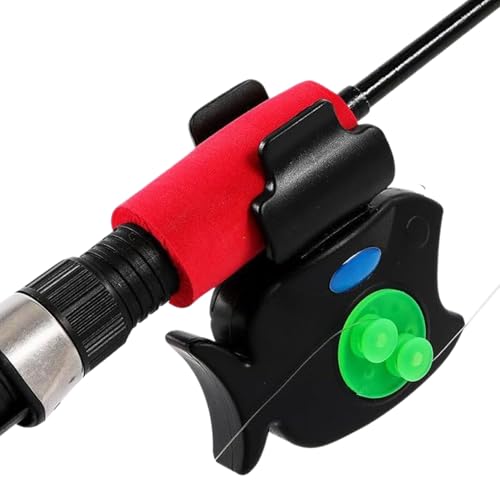 竿用バイトアラーム,LEDライト付き電子ナイトフィッシングアラーム | 高感度タックル ラウドウォーニング | 淡水海水対応アウトドアウォータースポーツ