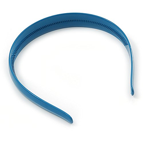 Teal Blue Polished Acrylic Alice/Hair Band/HeadBand - Image 4