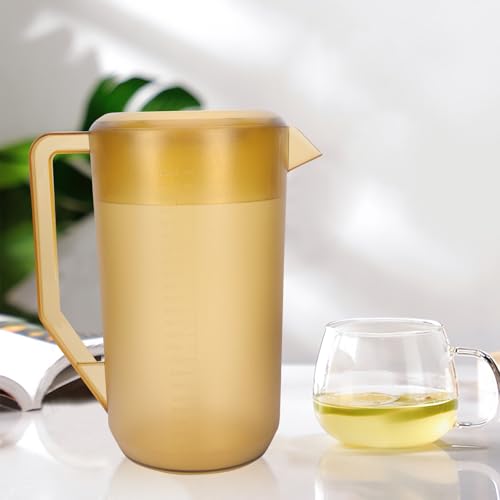 Jarra de jugo acrílica de 2400ml resistente para bebidas frías diarias 7