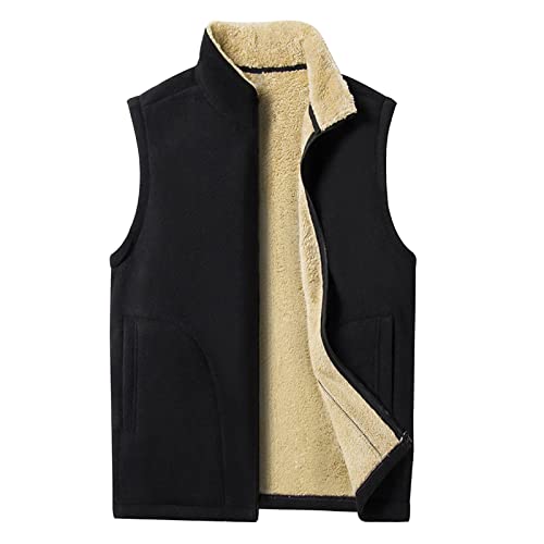 Manteaux d'hiver pour homme pleine longueur en duvet noir veste polaire chaude