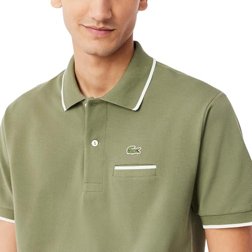 Image of Lacoste Men's Classic Fit Pocket Accent L.12.12 Polo Shirt