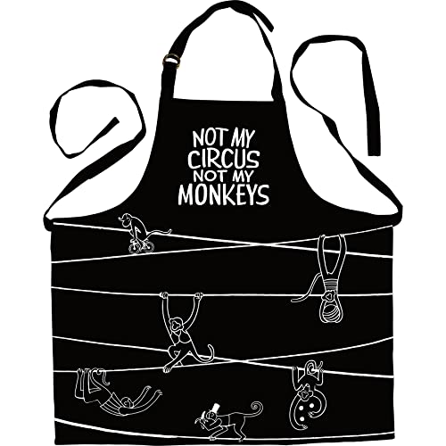 Primitives-by-Kathy-Not-My-Circus-Not-My-Monkeys-Decorative-Apron Primitives by Kathy Not My Circus Not My Monkeys Decorative Apron