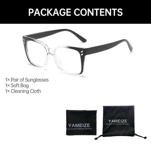 YAMEIZE Vintage Stylish Rectangle Sunglasses - UV Protection Trendy Square Eyewear Driving Shade Outdoor for Women Men4