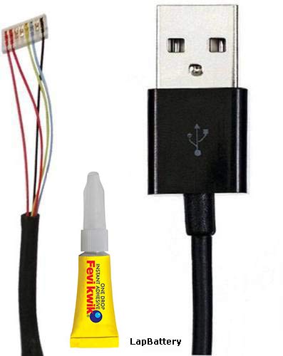 LapBattery Replacement USB Cable/Wire for Morpho Safran MSO 1300 E, E2, E3 Printer (Black) (B078G7649N) Amazon Price History, Amazon Price Tracker