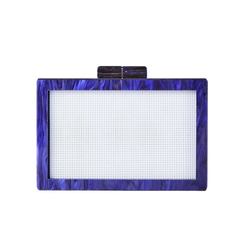 Image of RomanticDesign Women Acrylic Handbag Rattan Woven Pattern Square Box Crossbody Handbag Shoulder Bag Chain Purse