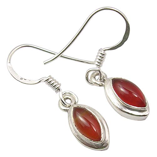 Red Marquise Carnelian tcw 1.6 Earrings 1.1