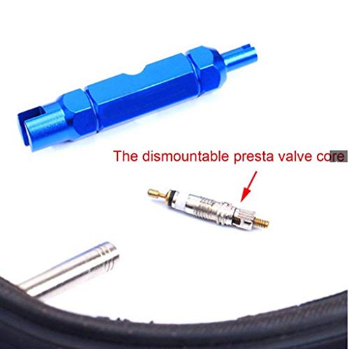 Ferramenta de remoção de núcleo de válvula Homyl para tubo Presta/Schrader, azul, 54 mm