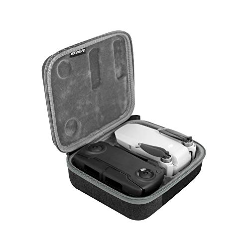 Tragetasche Tragbare Drohnen Fernbedienung Aufbewahrungstasche mit Netztasche und Karabiner Kompatibel mit DJI Mavic Mini-Teile, Schwarz