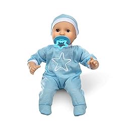 Melissa & Doug Mine to Love Jordan 12” Light Skin-Tone Boy Baby Doll with Romper, Cap, Pacifier Melissa & Doug Mine to Love Jordan 12” Light Skin-Tone Boy Baby Doll with Romper, Cap, Pacifier