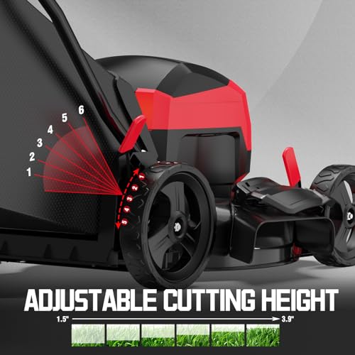 Image of PowerSmart 40V 17 inch Brushless Cordless Lawn Mower + Leaf Blower (465 CFM), a 4.0Ah Battery and Charger Included