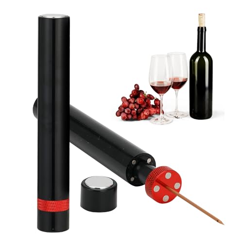 Sacacorchos Aire Comprimido para Vino, Abridor de Botellas con Bomba Presión, Aireador Vino Portátil, Saca Corchos en 7 Segundos Sin Romper el Tapón, para Rojo Hogar Restaurantes Navidad
