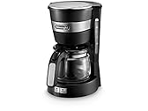 De'Longhi ICM14011 Macchina per Caffè Americano con caraffa in vetro per 5 Tazze, Spegnimento Automatico, Serbatoio 0,65L