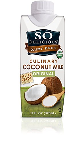 So Delicious Culinary Coconut Milk Original 11 Ounce (Pack of 12), Organic Coconut Milk for Cooking and Baking, Lighter than Canned Coconut Milk for Everyday Recipes