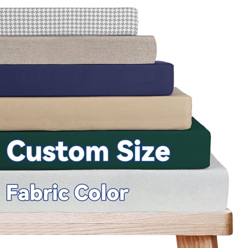 Detiblue Custom Size Bench Cushion for Indoor & Outdoor Seating