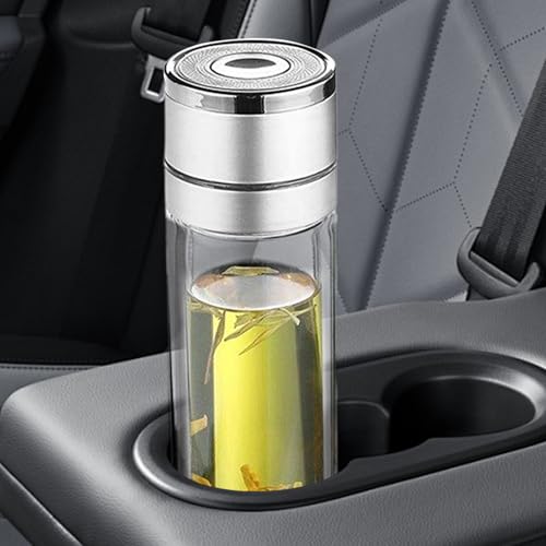 Bouteille d'eau et thé double couche étanche pour trajets en voiture