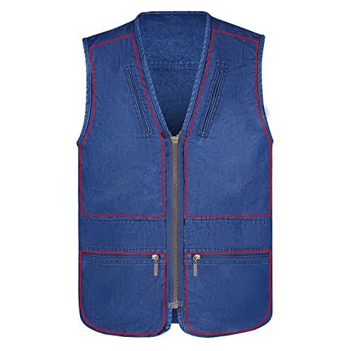Men's Utility Work Hunting Travel Fishing Multi-Pockets Outdoor Vests3