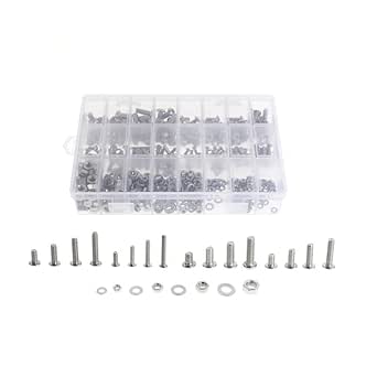 Lilianos 520pc Stainless Steel Hex Socket Screw & Nut Kit for DIY Projects