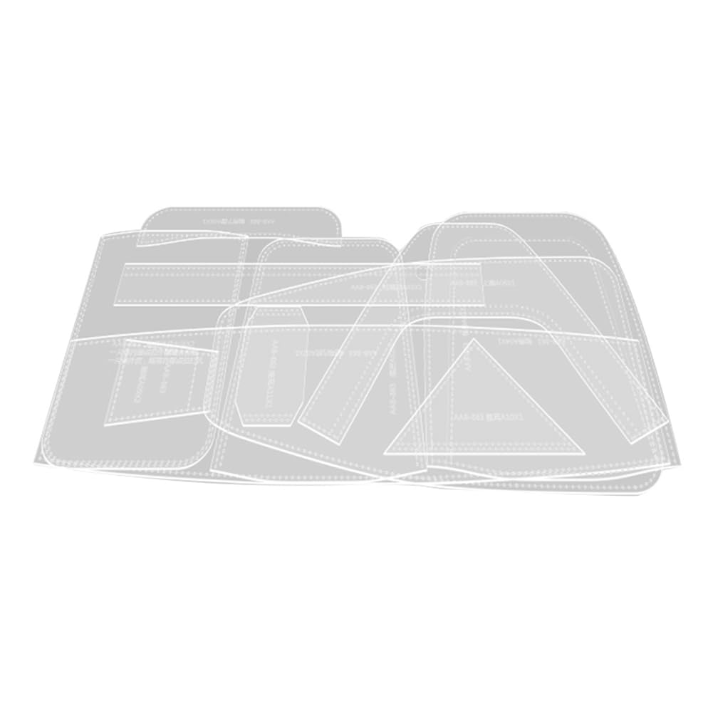 CTRLZS Sling Bag Acrylic Template,Leather Pattern Acrylic Leather Templates for Capacity Crossbody Backpack,-863