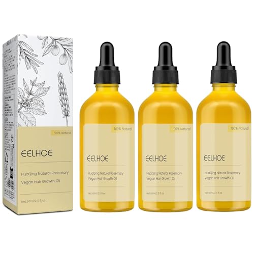 180 ML Eelhoe Hair Growth Oil, Carvenchi Natural Hair Growth Organic Rosemary Oil for Dry Damaged Hair and Growth Thin Hair