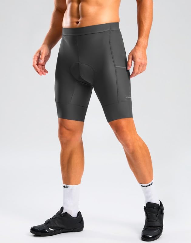 Bikewa Men's Bike Shorts 4D Padded Cycling Shorts for Men Road Riding Biking Bicycle Zipper Pockets - Image 2