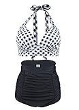 high level synonym Das Retro Rockabilly push up Bikini Set ist ideal für Sommerurlaub, Tauchen, Schwimmen, Sonnenbaden am Strand, Surfen und Poolparty. Gute Shapping Effekt high waist Bikini ist auch ein ideales Geschenk und eine große Überraschung für Ihre Freundinnen, Freundin und Mutter.