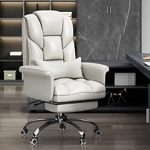 Chaise de bureau ergonomique réglable et inclinable marron