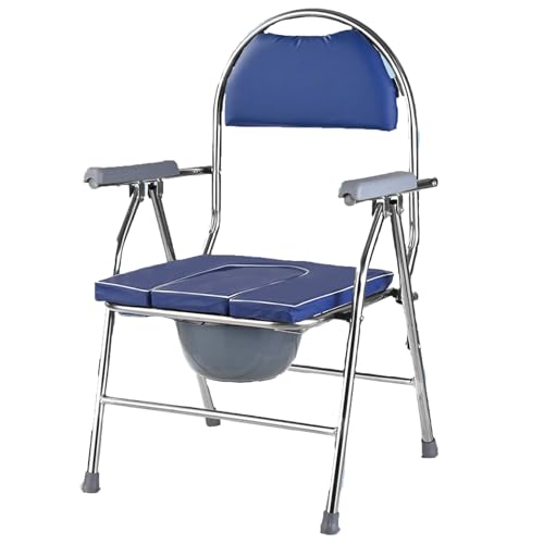 Silla WC Personas Mayores Confort - Silla Orinal WC Portátil con Bidet Acoplable - Silla Inodoro Portátil - Silla WC Portátil Adultos - Silla Ducha Mayores Silla Baño Ancianos WC