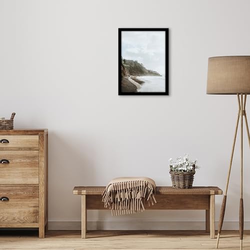 Americanflat 13x18 Picture Frame with Polished Plexiglass - Black Picture Frame - Wide Photo Frames Made of Engineered Wood for Vertical or Horizontal Wall Display - Epic Collection - Black