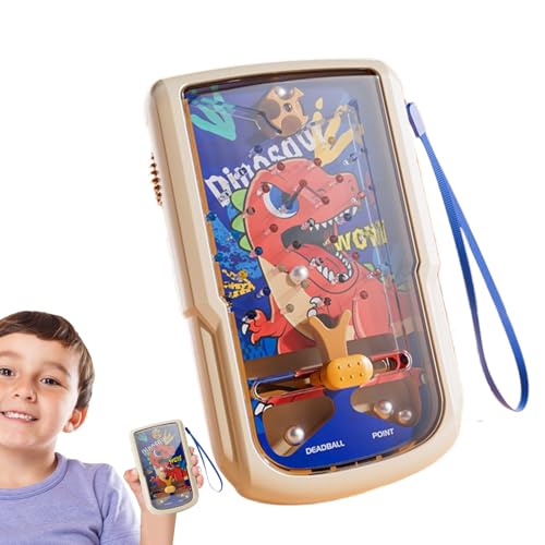 Ruwshuuk Juguetes sensoriales mantenidos a mano, pinball para niños | Dinosaur Pinball Machine para adultos,Juego profesional de juegos de juguete de entretenimiento para niños para niños,