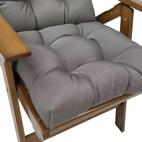 Cojín de respaldo alto impermeable que alivia la rigidez en las sillas duras de exterior 5