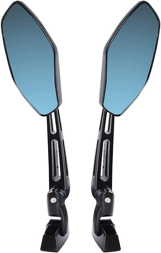 Miniatura 2 de YXQ 2 uds. Espejos retrovisores de carreras de motocicleta Espejo lateral antirreflejos de aluminio CNC para Suzuki GSXR 600 750 1000 1300 Hayabusa