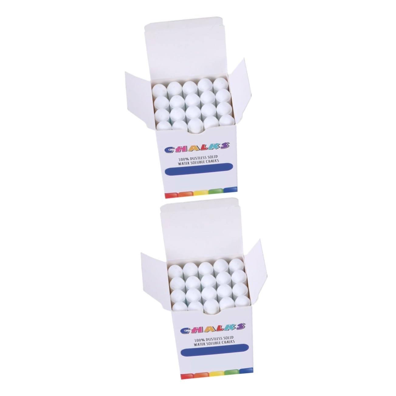 STOBOK 40pièces Craies Sans Poussière Lavables Craies Blanches Pour Garçon Fille Pour Dessin Et Enseignement Tableau Et Trottoirs