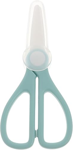 Tijeras de cerámica, tijeras de cocina de cerámica para alimentos, tijeras de corte de jardín multifunción con tapa, tijeras de cerámica de