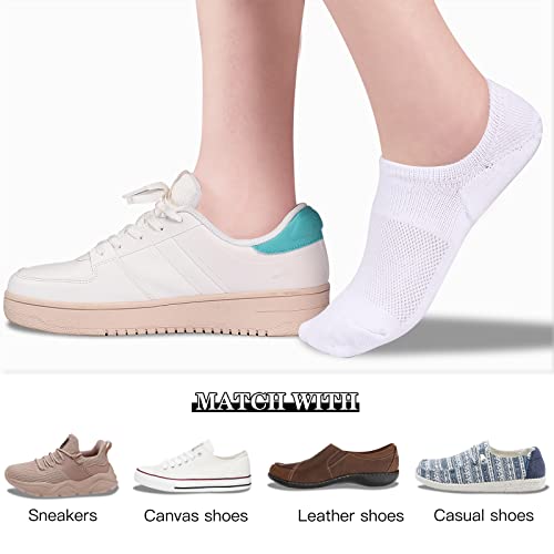 Heatuff No Show Socks Womens Cotton Low Cut Non Slip Casual Socks Invisible Flat Boat Liner Socks (6/9 Pairs)2