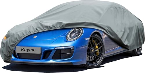 Image of Kayme Heavy Duty Car Cover Custom Fit Porsche 911 991 992 997 996 Carrera S 4S GTS Coupe Convertible Targa, Waterproof All Weather for Automobiles, Full Exterior Covers Sun Rain UV Protection.