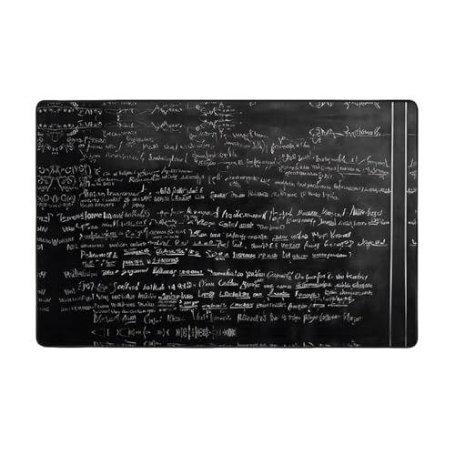 Tapis de sol antidérapant science abstraite 152x99 cm pour salon
