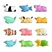 Produktbild Newseego Kabel Schutz Ladegerät Saver Kabel Chevers Kabel Niedlich Tier Kabel Schützt - 12 Pack(Hai, Panda, Clownfisch, Ente, Kätzchen, Schildkröte, Nilpferd, Hase, Schaf, Delphin, Frosch, Seekuh)