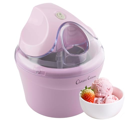 Ice Cream Maker - 1QT Ice Cream Machine Makes Sorbet,