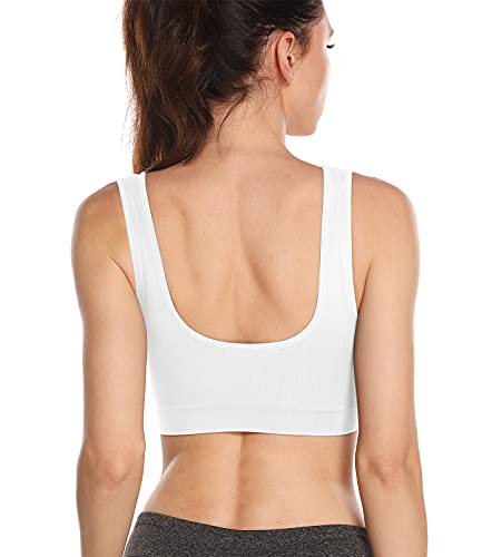 Image of Onory 3 Pack Sports Bras for Women Wirefree Padded Workout Yoga Gym Fitness Bra Medium Support