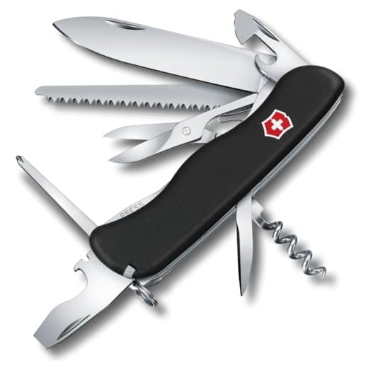 Victorinox Taschenmesser Outrider (14 Funktionen, Schere, Phillips-Schraubendreher) schwarz