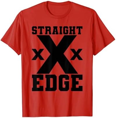 Straight Edge XXX Hardcore Punk Rock HC Vegan sXe Design T-Shirt