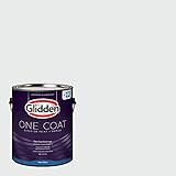 Glidden Exterior Paint + Primer: White/White, One Coat, Semi-Gloss, 1 Gallon