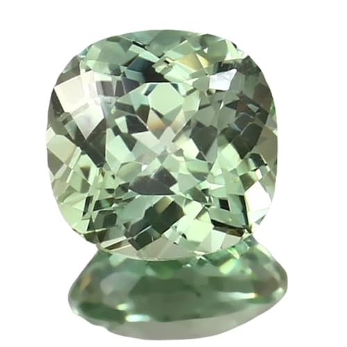 Saphir vert Ceylan 10x10mm, pierre gemme pour concevoir un pendentif personnalisé unique