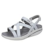 Stagione Primavera Estate MBT Kiburi W, Sandali Punta Aperta Donna, Bianco (White 16), 37 EU