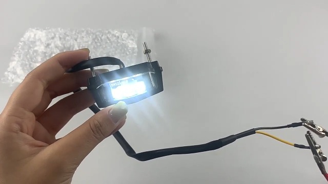 Stark 3-SMD LED Screw Bolt License Plate Light – White 6K, Universal For Motorcycles & Cars