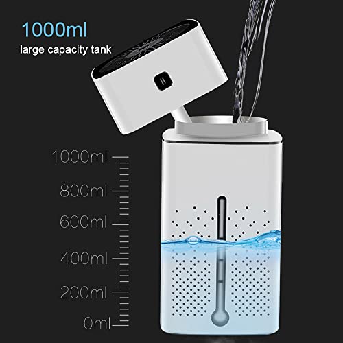 1000ml usb umidificador de ar portátil difusor de óleo essencial atomizador ultrassônico umidificado