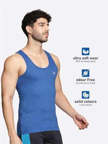 Image of LUX VENUS Men's Vest - 100% Cotton Premium Baniyan (Color May Vary)